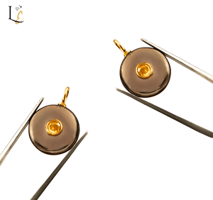 Pendentif en argent sterling 925 avec incrustation de pierre précieuse de quartz fumé naturel, charmes fins pour bijoux, pendentif avec incrustation de zircon, vente en gros - Product Image 5