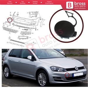 BSP1022 Front Bumper Tow Eye <b>Hook</b> Cover Cap 5GG807241 for Golf MK7 - Product Image 5
