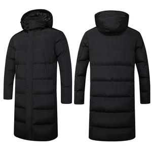 Haute qualité hommes vestes veste pour hommes Long hiver chaud bouffant manteau coupe-vent Logo personnalisé épais à capuche vêtements d'extérieur Streetwear - Product Image 1