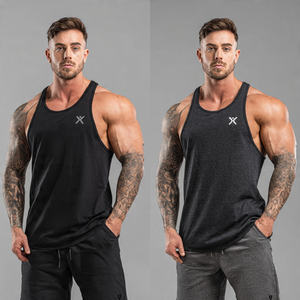 Men's Bodybuilder Singlet Stringer <b>Tops</b> Square Neck Sleeveless <b>Workout</b> <b>Tank</b> <b>Top</b> Polyester/Cotton Quick-Drying Breathable - Product Image 3