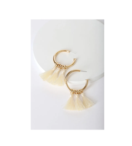 Pendientes de borla de última calidad Pendientes de tapa de oreja redonda de latón ambiental calidad superior al mejor precio - Product Image 2