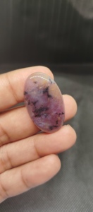 Cabujones de Amatista Dendrítica Natural, Piedras Preciosas Azules Sueltas con Parte Posterior Plana y Lisa, Modelo UDGEMS 480, Tamaños Variados para Joyería - Product Image 6