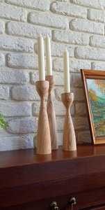 Bougeoir en bois pour décoration de mariage-Support de décoration fait à la main pour table/affichage mural, organisateur de décoration écologique - Product Image 3