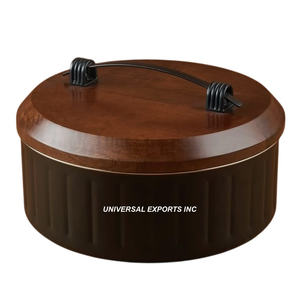 Decorative wooden Hotpot round Shape Dinnerware Designer Casserole Customized Size Wholesale Wooden <b>Food</b> <b>Warmer</b> - Product Image 1