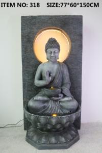 Cascade d'étang à poissons en résine de <span class=keywords><strong>bouddha</strong></span> de haute qualité <span class=keywords><strong>fontaine</strong></span> d'eau intérieure/extérieure éclairée par LED <span class=keywords><strong>pour</strong></span> la décoration de salon et de jardin - Product Image 3