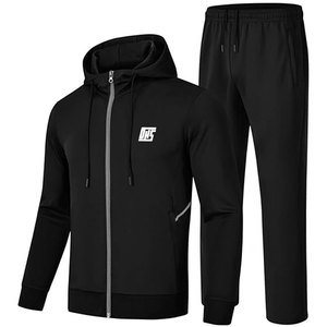 Ensemble de survêtement de course pour hommes, veste et pantalon légers et respirants pour la salle de sport, l'entraînement en plein air et la remise en forme - Product Image 1