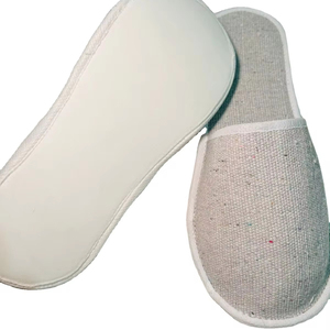 รองเท้าแตะโรงแรมทำจากปอกระเจารองเท้าแตะสปาแบบใช้แล้วทิ้งสำหรับเดินทางราคาถูก - Product Image 1