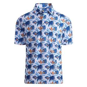 Polo de golf à manches courtes 100 % polyester pour homme, personnalisable avec logo, impression par sublimation intégrale, style sportif, tricot performant - Product Image 5