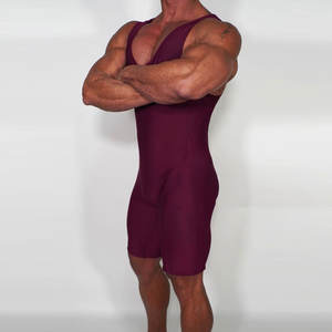 Combinaison de lutte unisexe de qualité supérieure, extensible, respirante, en élasthanne/polyester, prix raisonnable, taille adulte - Product Image 3