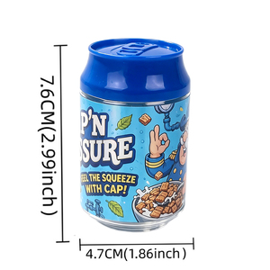 บรรจุภัณฑ์กระป๋องโซดา PET ใส 3.5 กรัม พร้อมฝาเปิด-ปิด สำหรับขนมเยลลี่และของว่าง พร้อมจัดส่ง - Product Image 3
