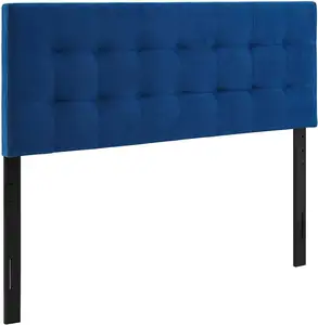 TRIHO HB-0183 Vietnam Supplier Furniture Cambridge Tufted Upholstered Full Size Headboard in Polyester Fabric