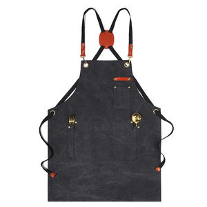 Promotional Custom Oil and Waterproof Canvas Restaurant Cooking Kitchen <b>Apron</b> Custom Logo <b>Garden</b> <b>Apron</b> - Product Image 5