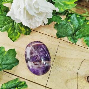 Venta al por mayor de alta calidad, piedra de Palma de cristal de amatista para decoración, Chakra curativo y piedra de Palma de ágata de meditación - Product Image 2
