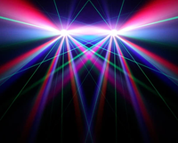 Mini projecteur à tête mobile RGBW Sharp Sword Six Bee Eyes 6x15W avec laser pour DJ, discothèque, fête, parc à thème