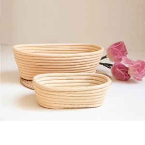 Eco-friendly Rattan Fruit <b>Bread</b> <b>Baskets</b> Bowls-Customizable Natural Woven Uncoated Minimalist Design Serving Bowls Cotton Lining - Product Image 2