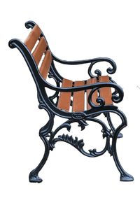 Brown Luxury Cast Iron & Wooden Garden <b>Bench</b> for Home Hotel Garden Outside Park Seating Patio <b>Bench</b> Outdoor and <b>Indoor</b> Furniture - Product Image 3