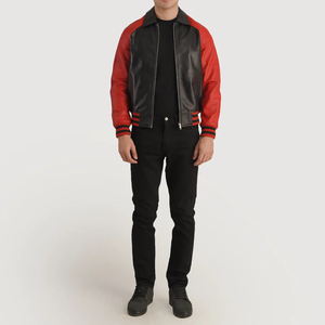 Premium Varsity Bomber Chaquetas para hombre-Cierres de cremallera Estilo retro Urban Casual Look Cozy Diseño de ropa de calle de alta calidad - Product Image 6