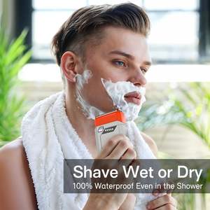 Rasoir Électrique Compact Rechargeable USB-C pour Hommes, Rasoir à Grille Étanche IPX7, Kit de Toilettage Portable pour le Visage, Idéal pour les Voyages - Product Image 4