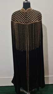 Modern Modest Wedding Dress for <b>Brides</b> <b>Mother</b> ABaya Crystal Beaded Lace Embroidery Sequined Long Sleeve A-Line Plus Size - Product Image 2