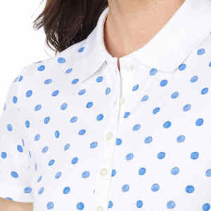 Nouvelle mode pour femmes motif solide à manches courtes pour T-Shirt Polo décontracté blanc Golf Tennis pour Polo pour dames et filles - Product Image 3