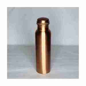 Bouteille d'eau en cuivre la plus vendue Logo Fabricant et exportateur d'Inde Bouteille d'eau large avec bouteille d'eau en cuivre de haute qualité - Product Image 2