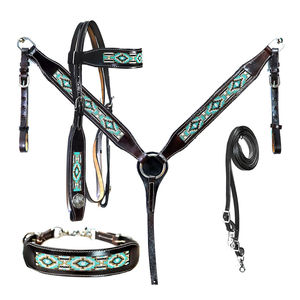 Fabricante de Pakistán, venta al por mayor, coraza de montar a caballo, último diseño, coraza de montar a caballo de Cuero 100% - Product Image 6