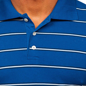 เสื้อโปโลลายเรียบสำหรับผู้ชายเสื้อโปโลลายปักโลโก้ตามสั่ง - Product Image 4
