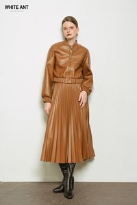 แจ็กเก็ตบอมเบอร์หนัง Chasi กันน้ำสำหรับผู้หญิงออฟฟิศผลิตจากหนังวีแกนผู้ผลิตจากเวียดนาม - Product Image 6