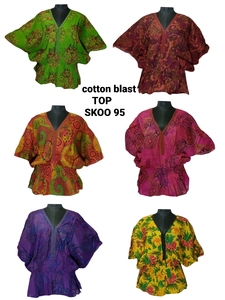 ชุดเดรสผ้าฝ้ายเอวยืดและสั้นสำหรับสุภาพสตรี,ชุดสวมใส่สบายดีไซน์แบบอินเดียพิมพ์ลายดอกไม้แบบดั้งเดิม - Product Image 6