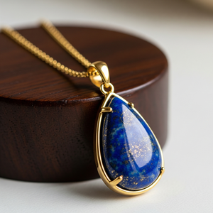 Top Grade 925 Sterling Silver Chain Bohemian Natural <b>Lapis</b> <b>Lazuli</b> Drop <b>Pendant</b> Healing Crystal Fashion <b>Pendants</b> Elegant Gifts - Product Image 5