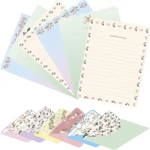 where to buy Floral Paper Stationery Set, 100 Piece Set 50 Lined Sheets + 50 Matching Envelopes from suppliers