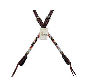 Serre-tête en cuir de l'Ouest personnalisé avec oreilles fendues de cheval perlées Nouveau prix Produit d'équitation - Product Image 2