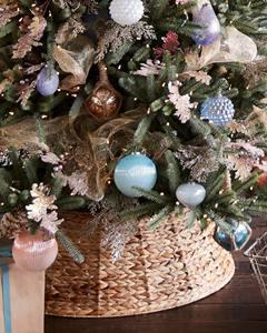 Falda de árbol tejido para decoración del hogar, Collar de árbol de Navidad de diseño único, jacinto de agua, árbol de Navidad, regalo de Navidad - Product Image 3