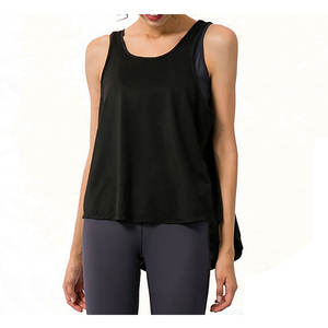 Débardeur en satin pour femme, dernier design, pour la course à pied, la salle de sport, le fitness, le yoga, l'entraînement, logo personnalisé sur le devant, respirant, séchage rapide - Product Image 6