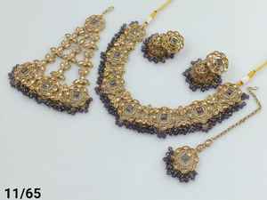 Flower Latest Indian Jewelry Traditional <b>Gold</b> Plated Motipearl With Jumkha Earring &Maagtika Pasha Combo Necklace <b>Set</b> Women - Product Image 2