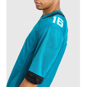 Camiseta de Fútbol Americano Sublimada con Logotipo Bordado Personalizado, Malla de Poliéster, Manga Corta, Antibacteriana, Ropa Urbana - Product Image 4