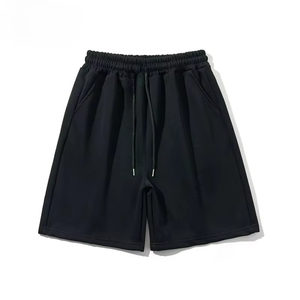 Shorts de sport en laine pour homme, de haute qualité, décontractés, respirants, mi-taille, avec cordon de serrage, pour la course à pied, le basketball - Product Image 1