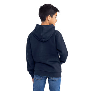 Venta al por mayor personalizado Midnight Navy Youth Fleece Pullover Sudaderas con capucha en blanco esencial sudaderas con capucha niños jóvenes unisex hombres sudaderas con capucha jóvenes - Product Image 5