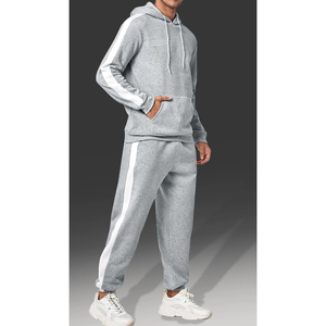 Conjunto Deportivo de Invierno para Hombre, de Alta Calidad, 2 Piezas, Sudadera con Capucha y Pantalones Deportivos, con Logotipo Personalizado, Ropa Deportiva Cálida - Product Image 1