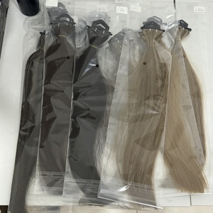 <span class=keywords><strong>Cheveux</strong></span> humains vierges européens Remy pour extensions, couleur <span class=keywords><strong>sel</strong></span> <span class=keywords><strong>et</strong></span> <span class=keywords><strong>poivre</strong></span>, 24 pouces, 50g, résistants à la chute, doux <span class=keywords><strong>et</strong></span> brillants - Product Image 5