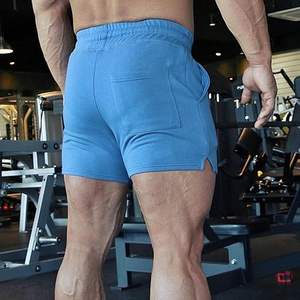 Custom 100% Cotton French Terry Gym <b>Shorts</b> Solid Eco-Friendly Split 3-Point Workout Sports Casual Woven Weaving Method Summer - Product Image 3