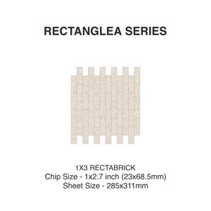 Carreaux muraux numériques en céramique Tuile de mosaïque Recta Briques 63.5mm Fullbody CeramicPorcelain salle de bain mur carreaux de céramique mosaïque - Product Image 2