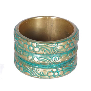 Rond de serviette en métal rond fait main mariage hôtel Table à manger porte-serviettes décoratif stocké pour une utilisation en fête - Product Image 4