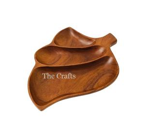 Wooden <b>Dessert</b> Dry Fruits Plate Customized Size And Shape Chocolates Serving Plate At Cheapest Price - Product Image 5