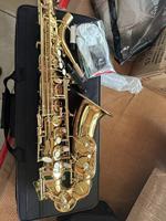 Alto Drop E Lacquered Gold Saxophone Elbow EB Tone Brass Body E Flat Saxophone