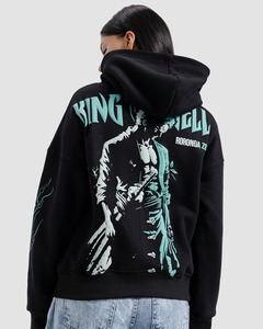 Sudaderas Extra Grandes de Algodón Grueso Bordadas sin Cordones para Mujer, Personalizadas de Alta Calidad OEM, Tendencia 2025 - Product Image 4