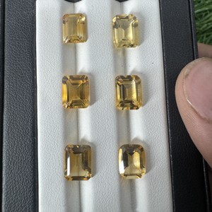 หินอัญมณีทรงแปดเหลี่ยม4*6ถึง7*9มม. ตัดมรกตหินหลวมสำหรับทำแหวนและจี้ - Product Image 3