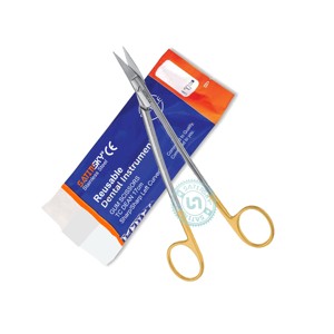 Iris 11.5cm Curved Surgical Dental Scissors Stainless Steel AISI 420 Sharp/Sharp Manual Powered Dental Instruments - Product Image 4