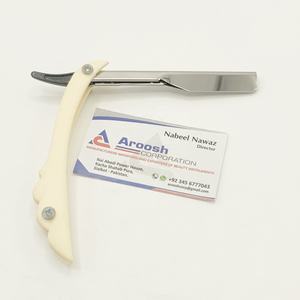 Maquinilla de afeitar manual de alta calidad con logotipo personalizado, mango de plástico profesional, acero inoxidable sostenible, venta al por mayor - Product Image 1