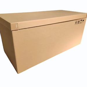 Soluciones portátiles de embalaje de cartón corrugado marrón/blanco resistente para exposiciones Promociones de materiales reciclados a prueba de agua - Product Image 2